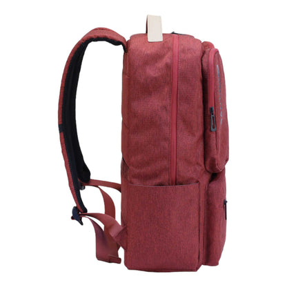 Pop Organizer Notebook Backpack by Santino Red Polyester