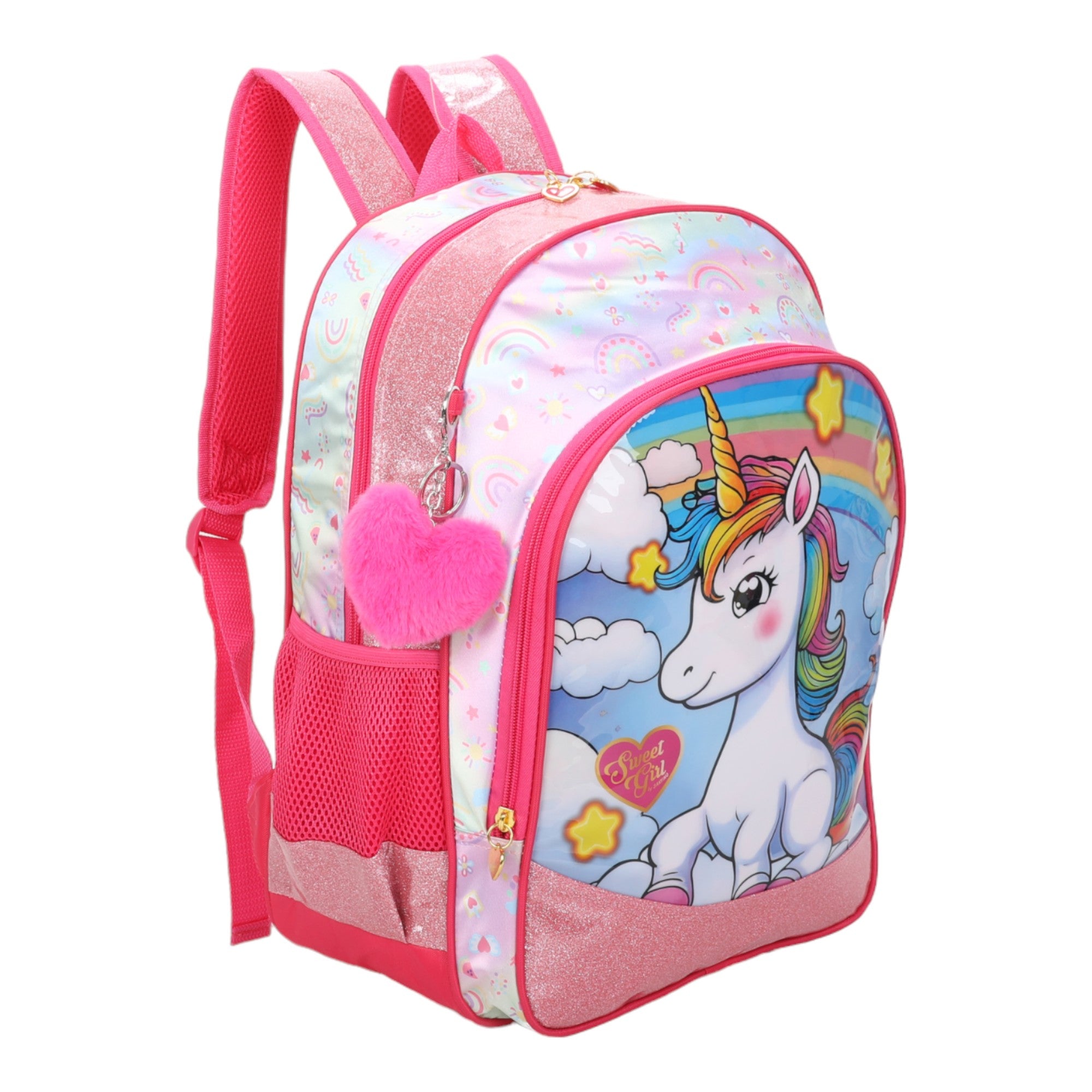 Sweet Girl Unicorn Backpack by Santino - SGM22U - Pink