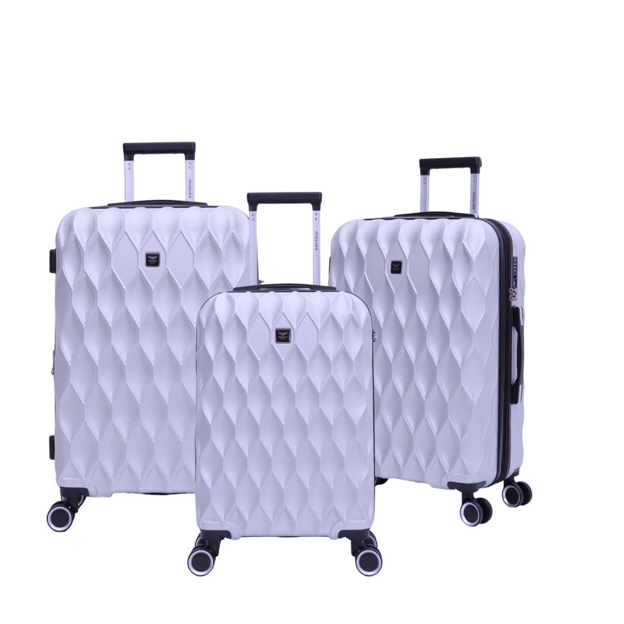 Marseille 3-Piece Rigid 360° Luggage Set Santino SDV224J