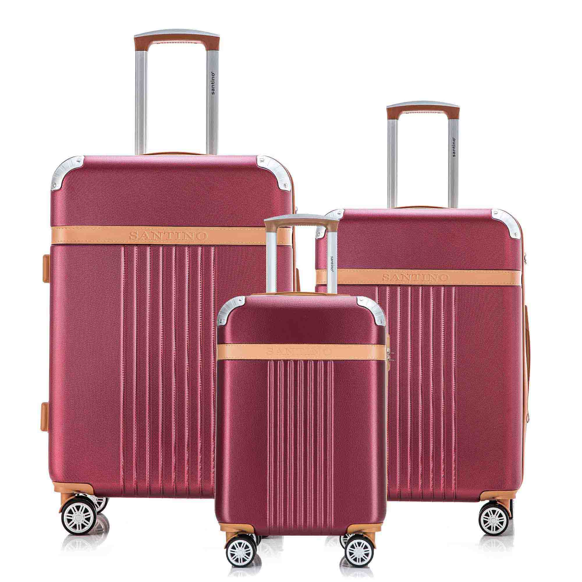 Santino Athena 3-Piece Rigid 360º Luggage Set - BGV182J