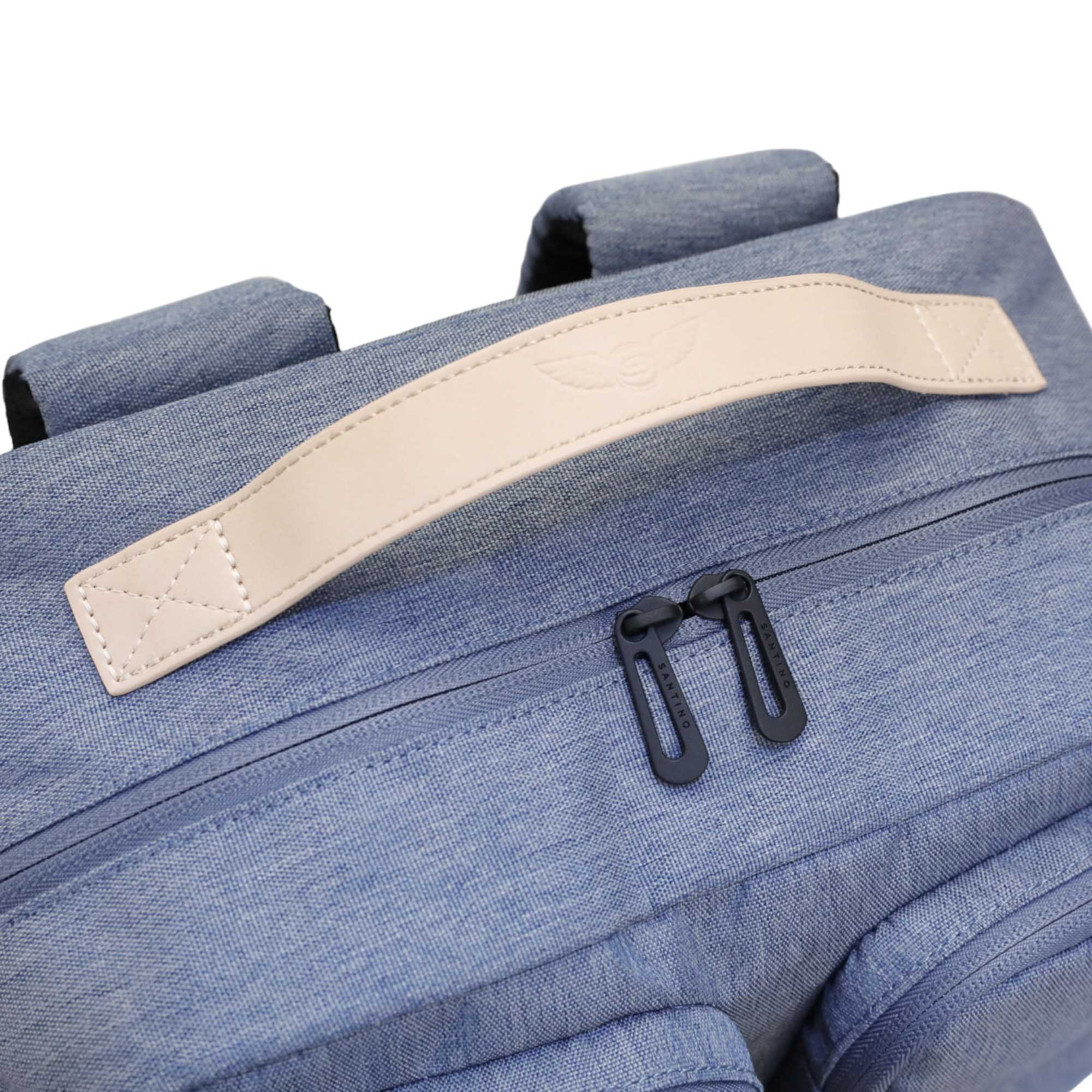 Pop Organizer Notebook Backpack by Santino Polyester Blue