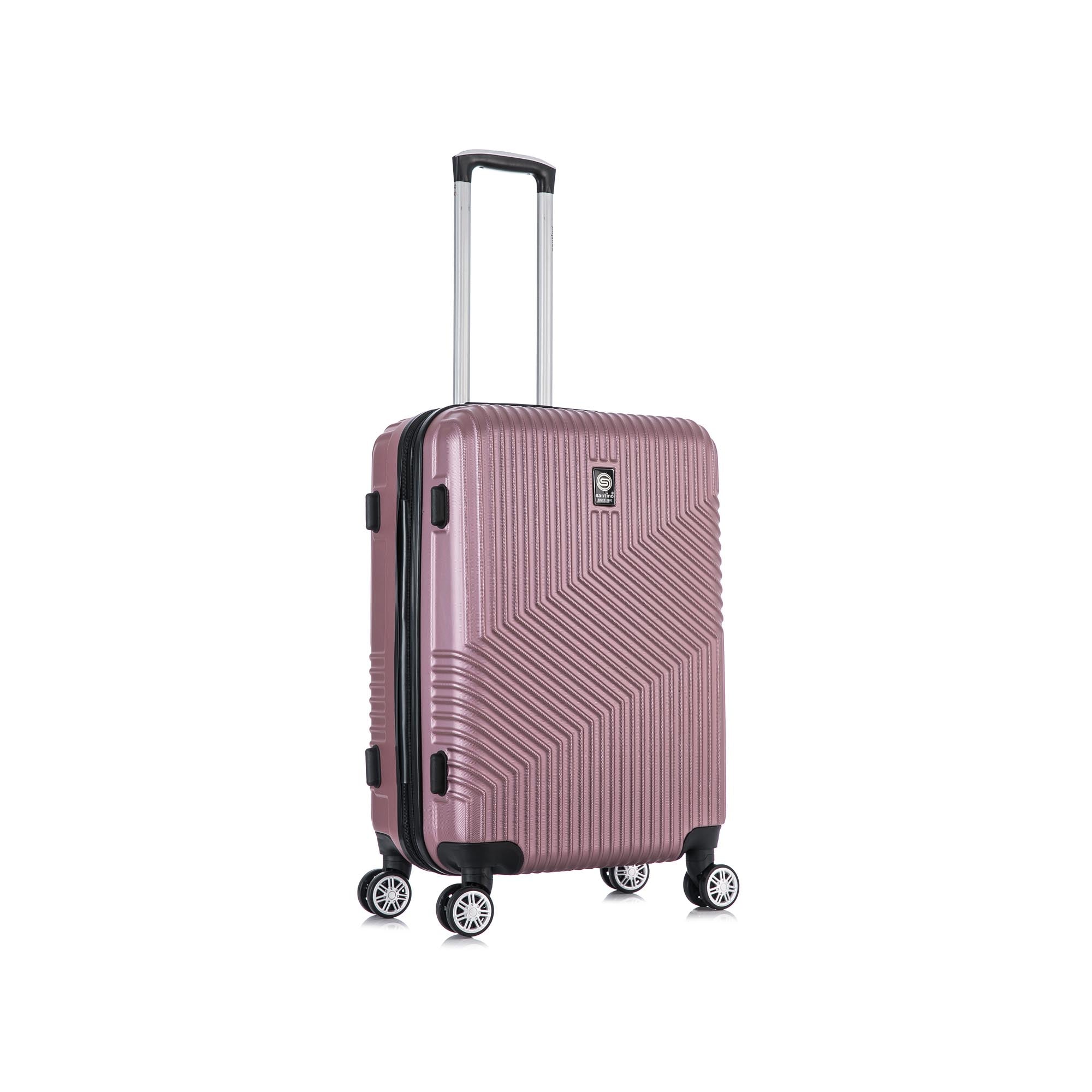 Santino Geometric 3-Piece Rigid 360° Luggage Set - SAV7003J