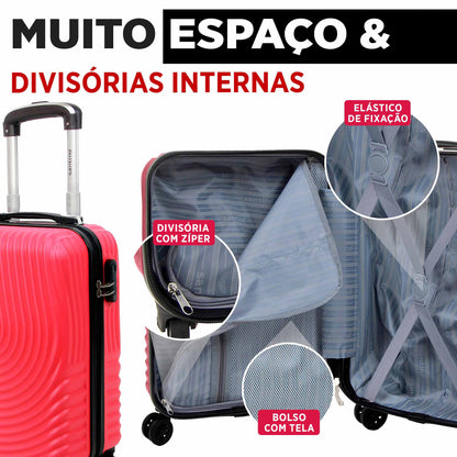 Vancouver Rigid Carry-On Suitcase with 4 Wheels 360º Santino AMZV205S