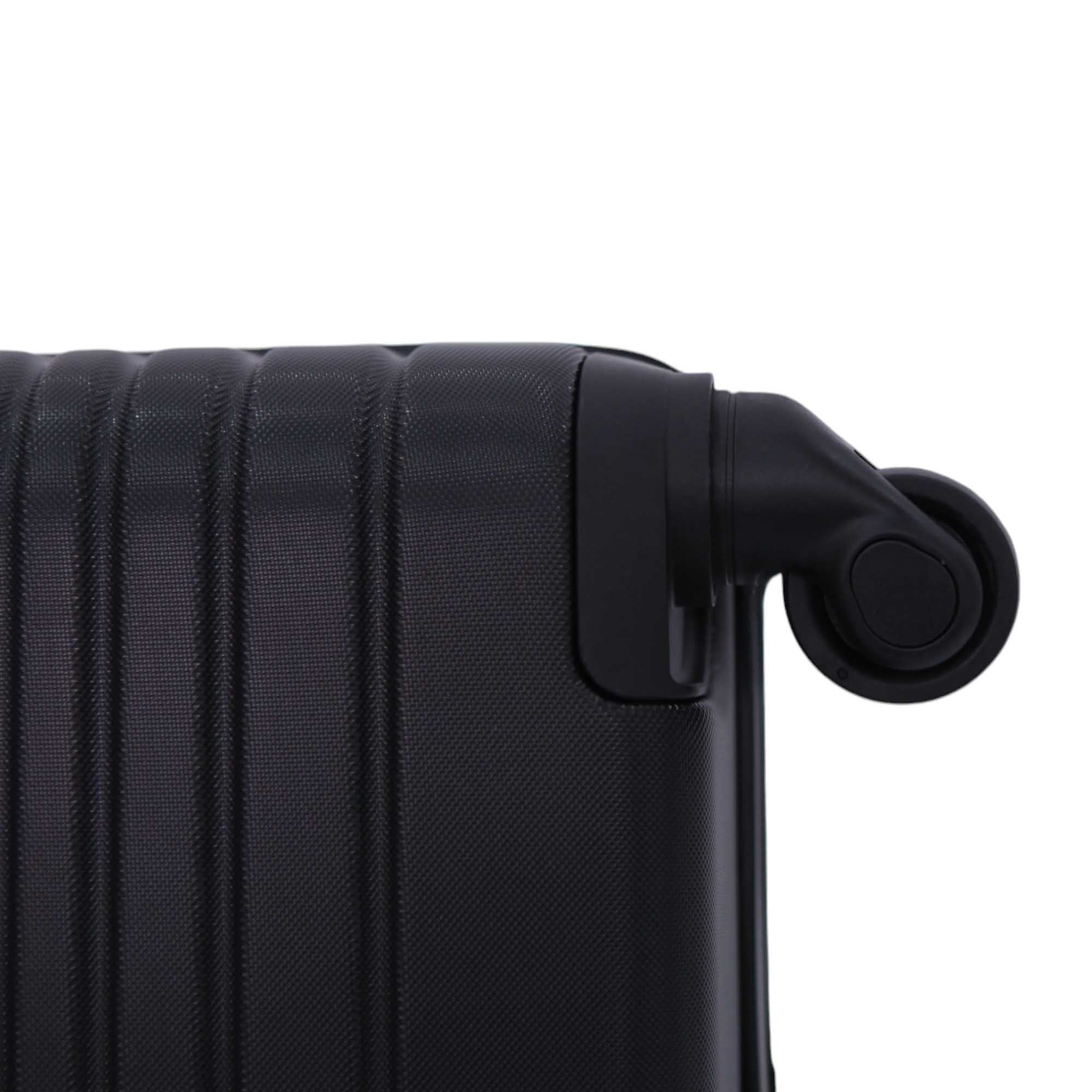 Zeus Santino 3pc Suitcase Set - Black SDV701J