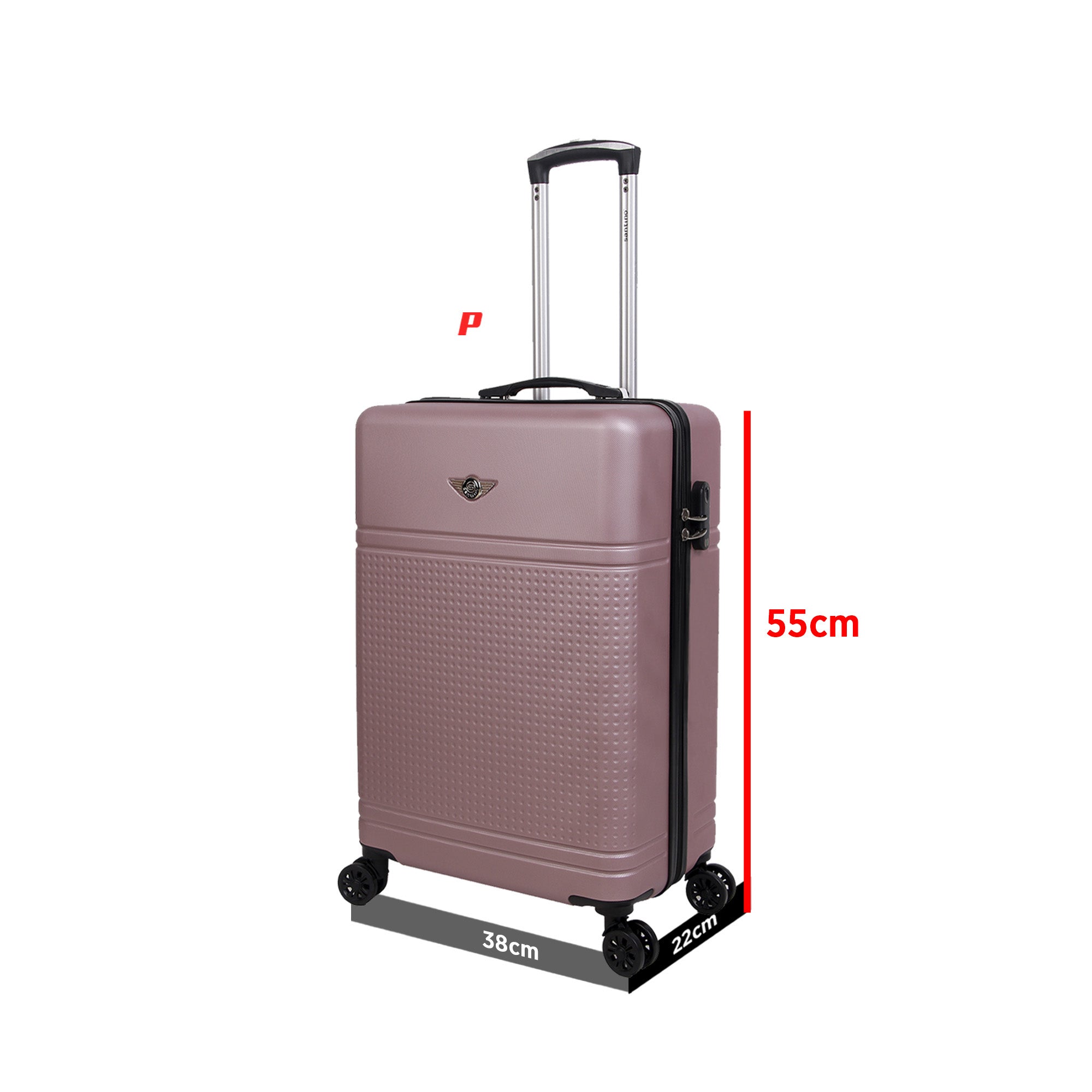 Santino 360° Rigid Holland Carry On Suitcase - AMZV202P