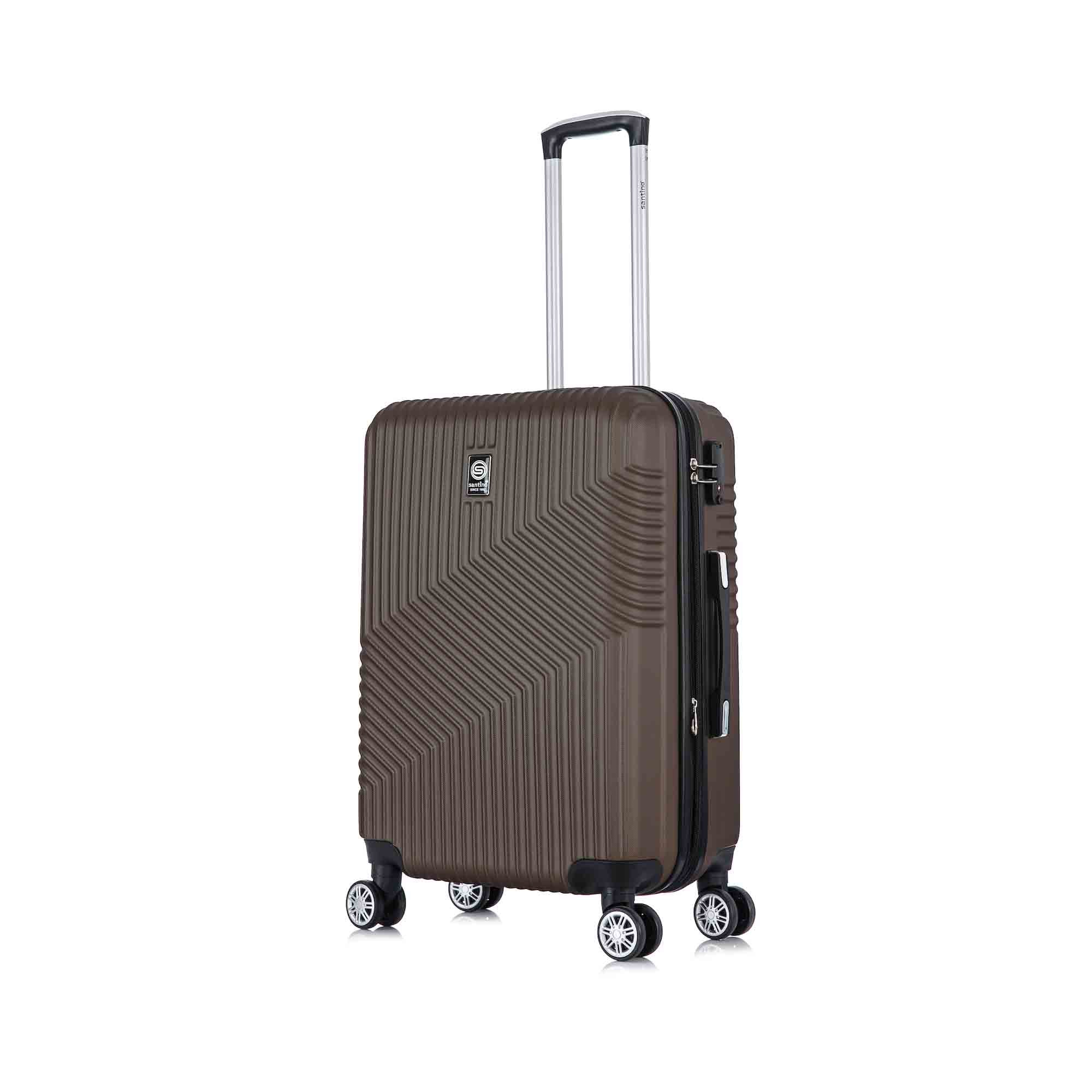 Santino Geometric 3-Piece Rigid 360° Luggage Set - SAV7003J