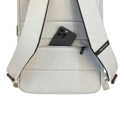 Pop Organizer Notebook Backpack by Santino Polyester Gray