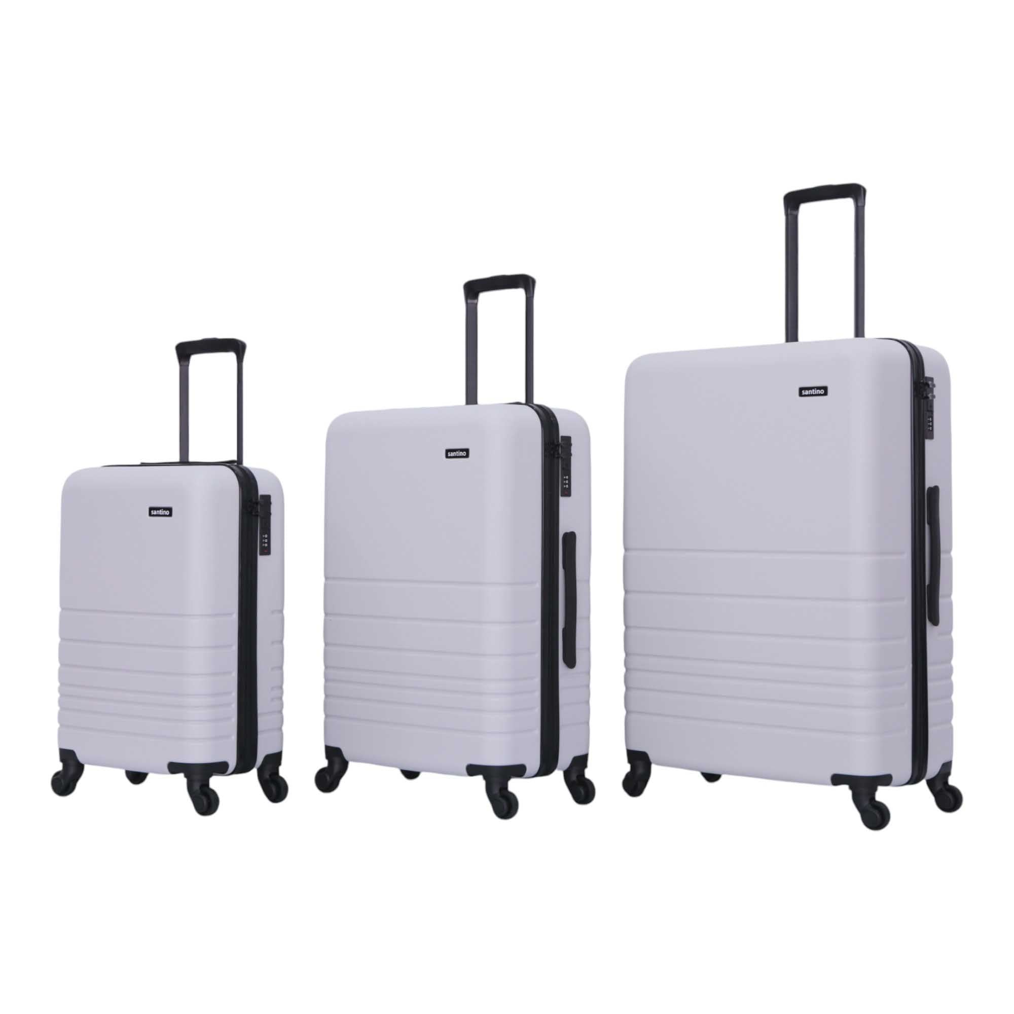 Zeus 3-Piece Rigid Luggage Set Gray SDV701J