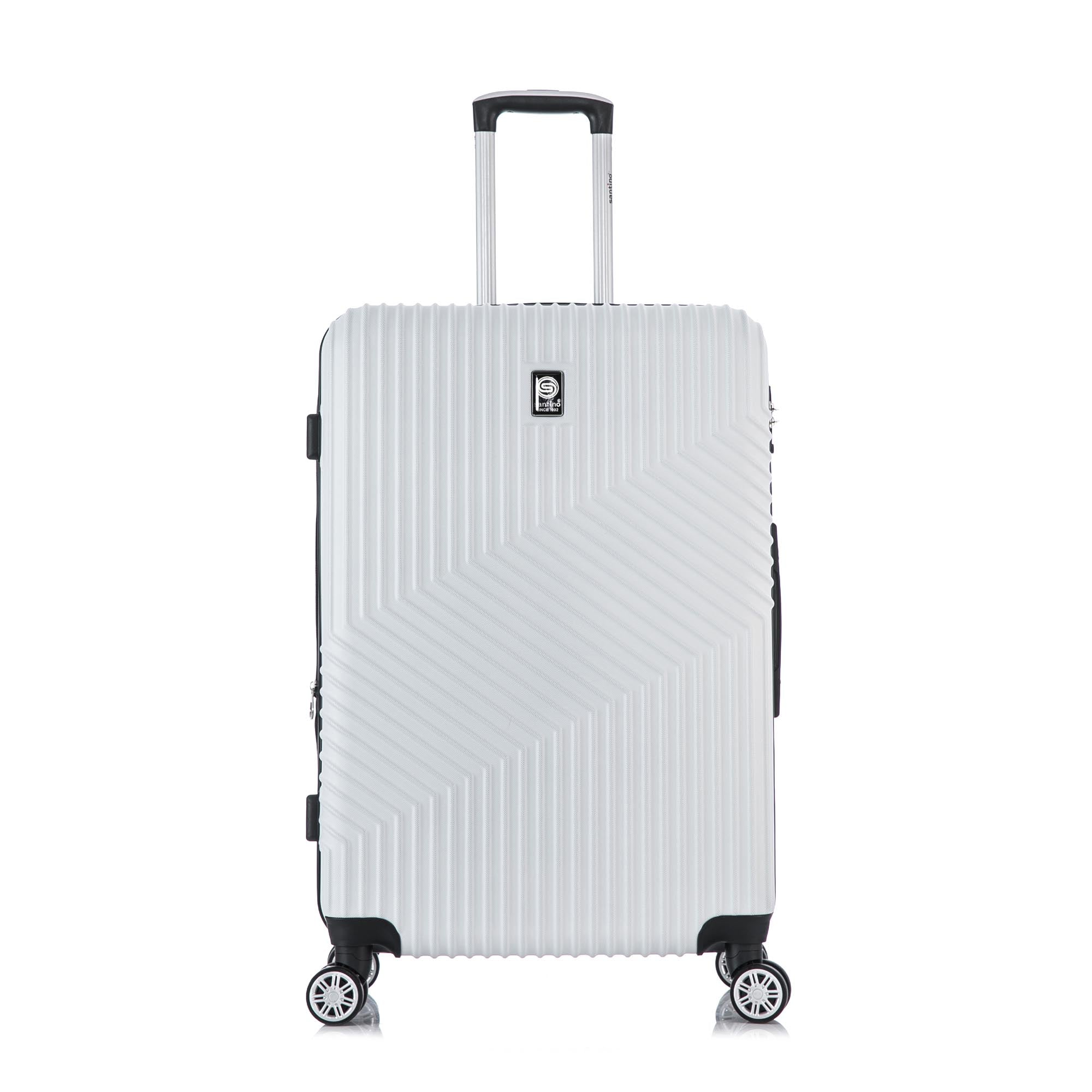 Santino Geometric 3-Piece Rigid 360° Luggage Set - SAV7003J