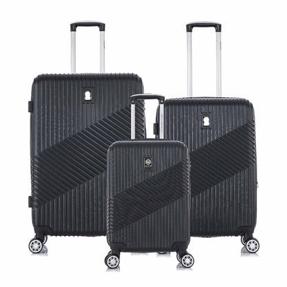 Santino Geometric 3-Piece Rigid 360° Luggage Set - SAV7003J