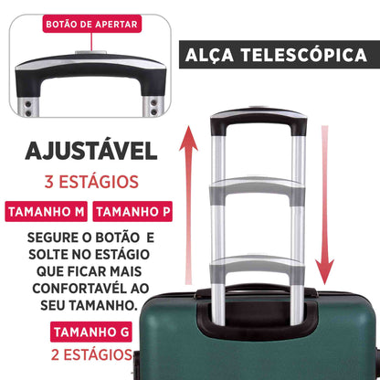 Santino 360° Rigid Holland Carry On Suitcase - AMZV202P
