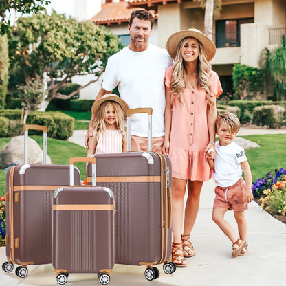 Santino Athena 3-Piece Rigid 360º Luggage Set - BGV182J