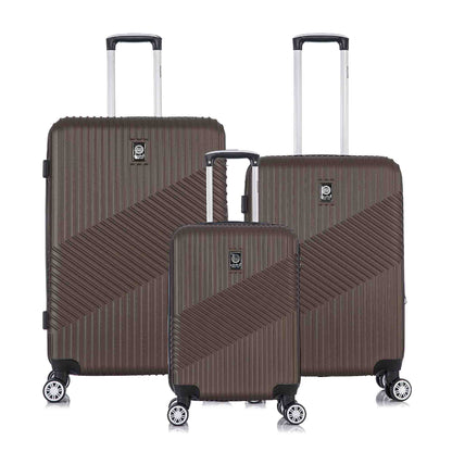 Santino Geometric 3-Piece Rigid 360° Luggage Set - SAV7003J