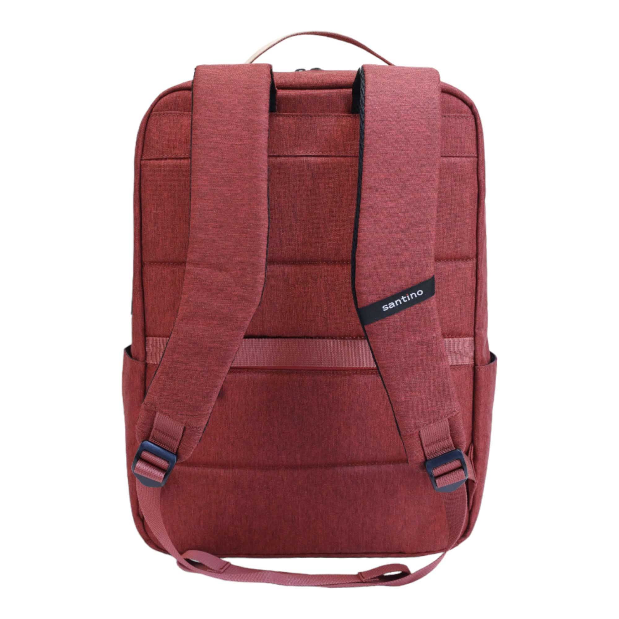 Pop Organizer Notebook Backpack by Santino Red Polyester