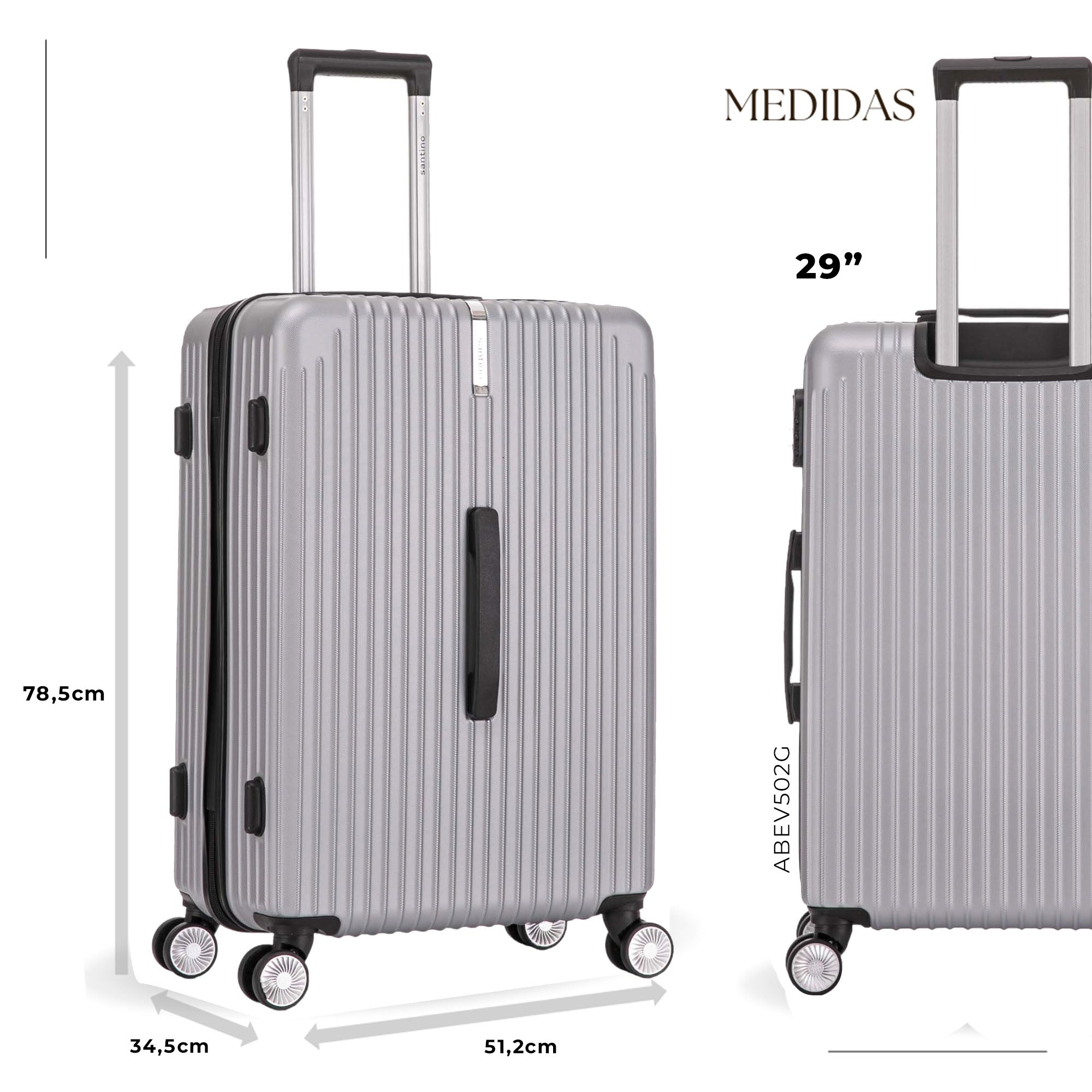 Copenhagen Hardside Suitcase 360° Santino G - ABEV502G