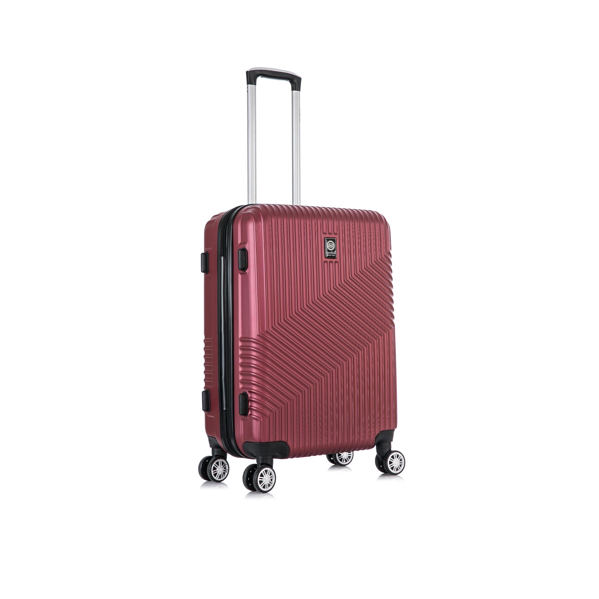 Santino Geometric 3-Piece Rigid 360° Luggage Set - SAV7003J