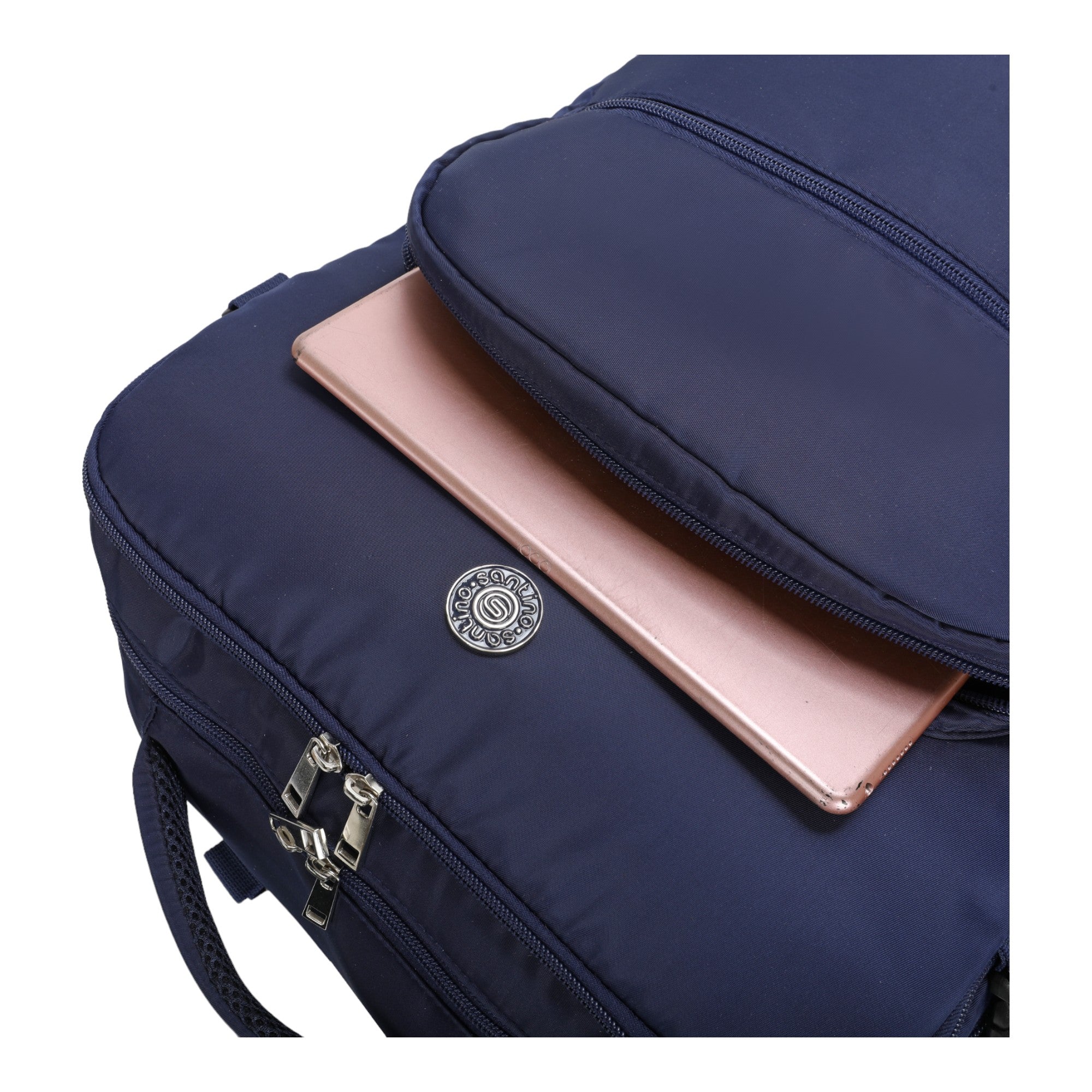 Oslo Pol Santino Laptop Backpack - SAN405U Navy Blue