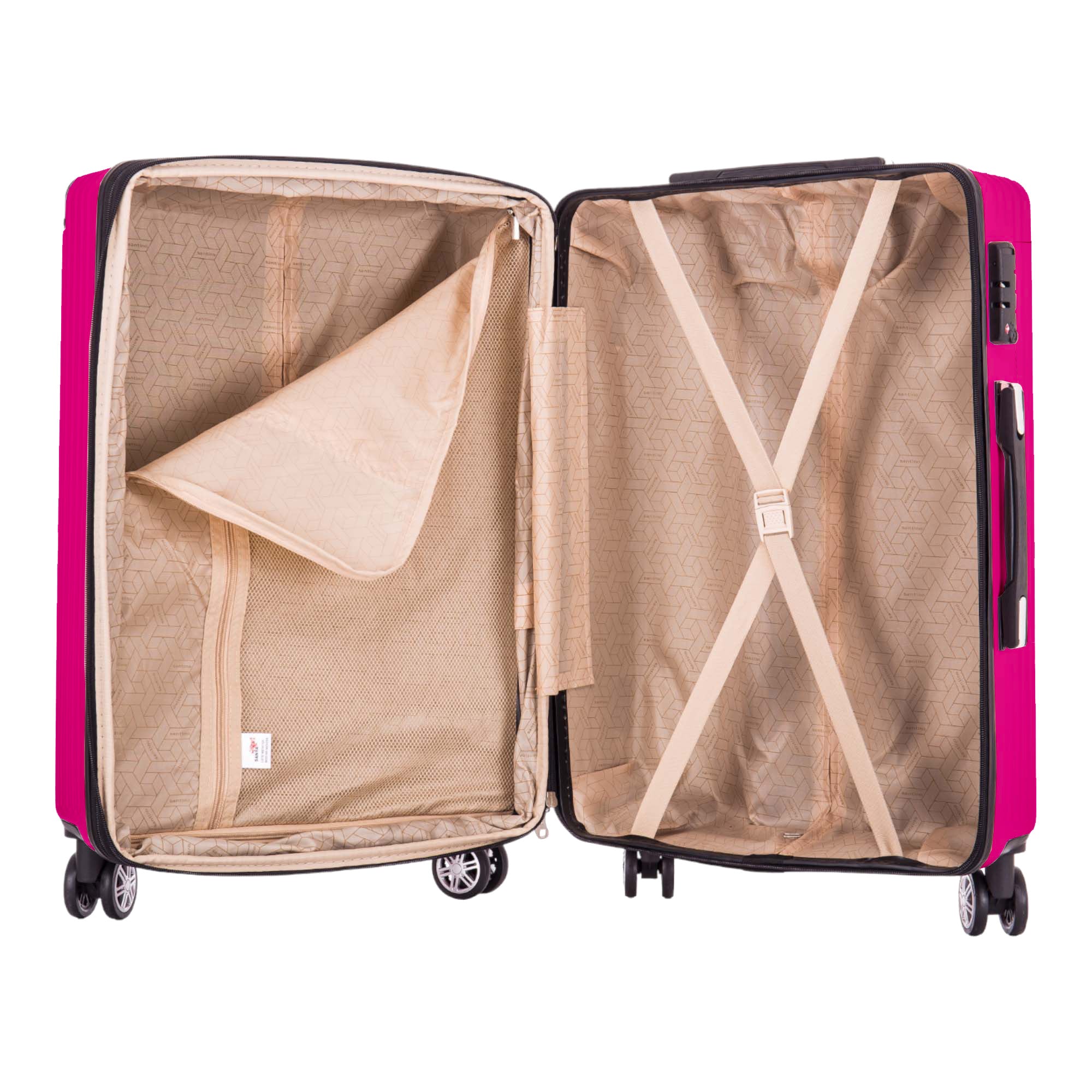 Santino 360° Hardside Dublin Suitcase Black M - AMZV204M