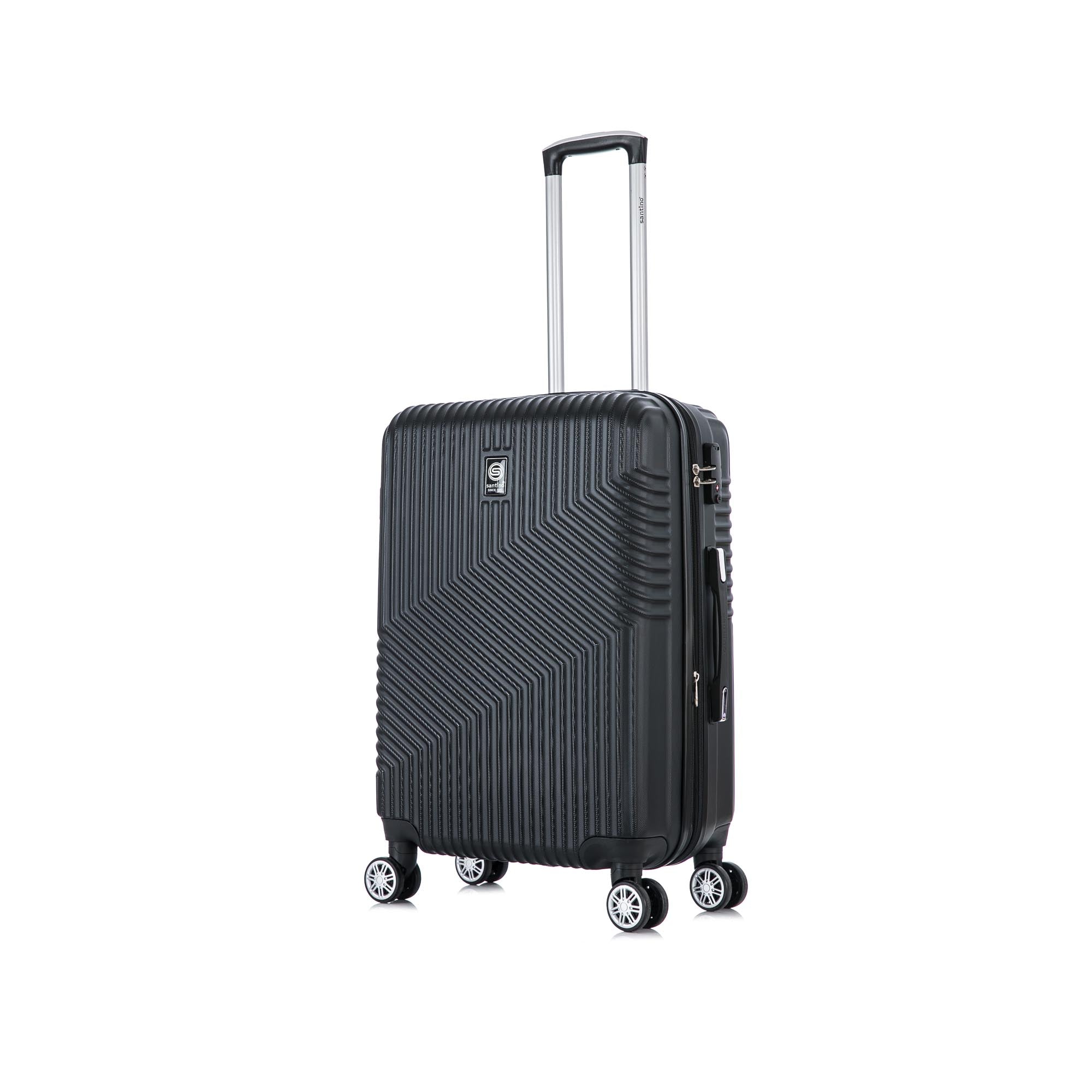 Santino Geometric 3-Piece Rigid 360° Luggage Set - SAV7003J