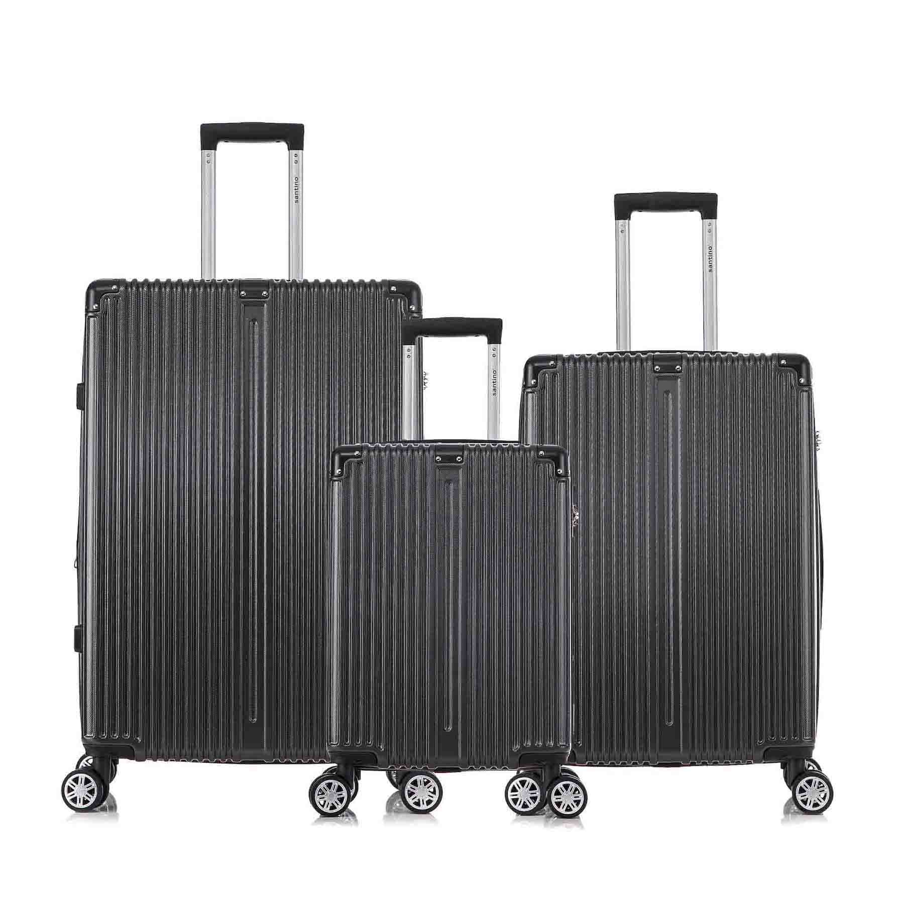 Santino MZV204J 3-Piece Dublin Rigid Luggage Set 360°