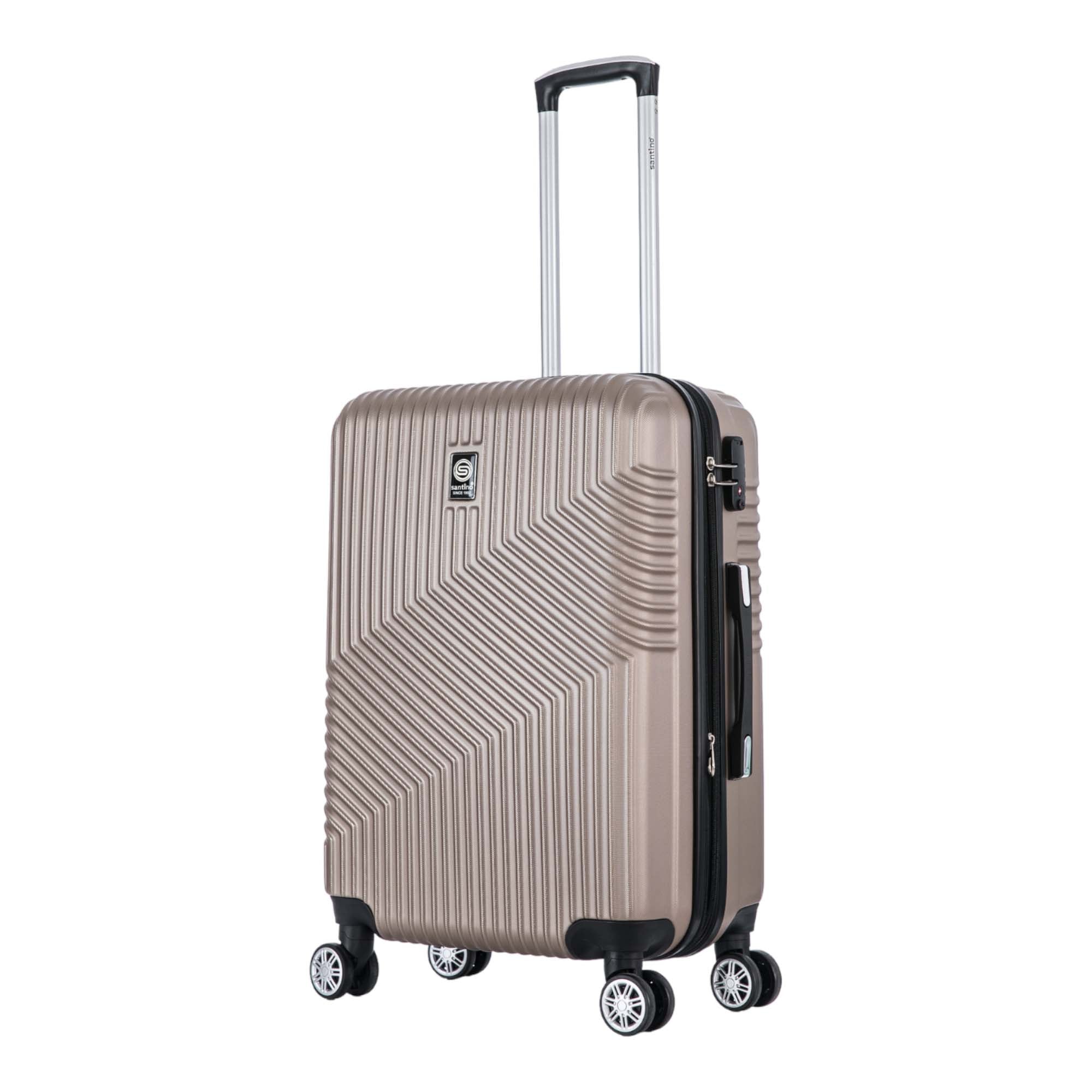 Santino Geometric Rigid 360° Travel Suitcase - ASAV7003G