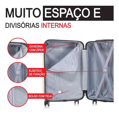 Santino 3-Piece Pisa Rigid 360° Luggage Set - MZV183J