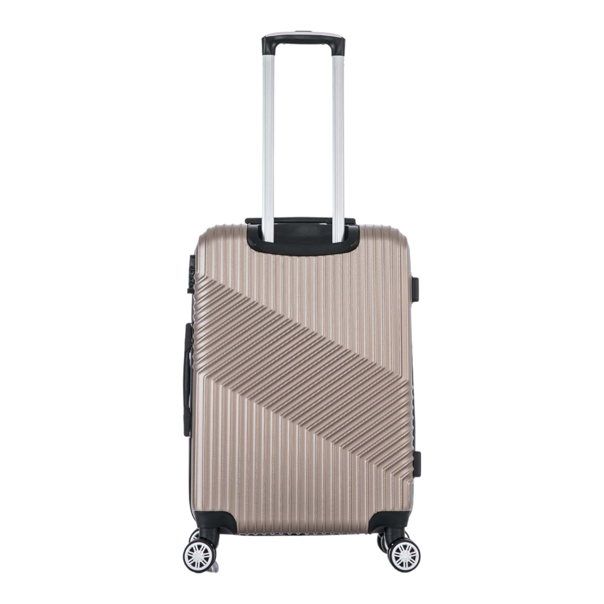 Santino Geometric Rigid 360° Travel Suitcase - ASAV7003G