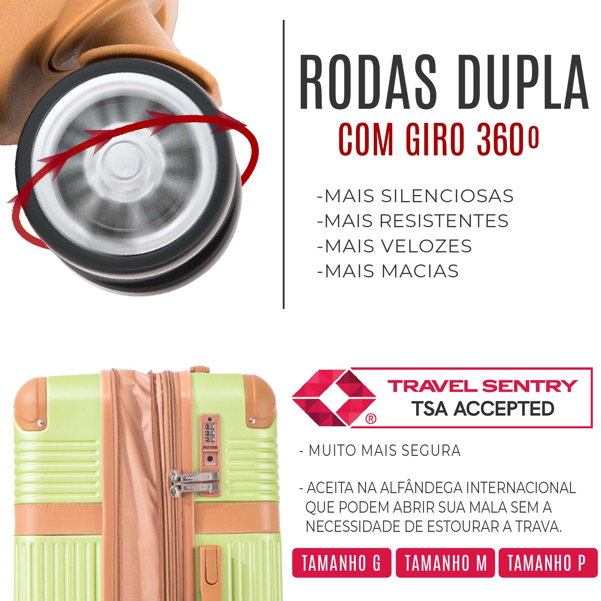 Kabri Rigid 360° Santino G Travel Suitcase - ABEV408G